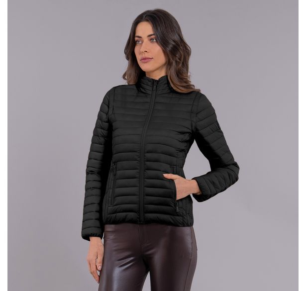 jaqueta e colete feminino preto puffer Sorona