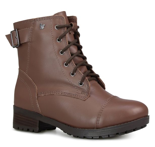 bota cano curta feminina couro choco