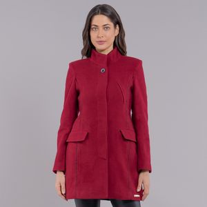 casaco feminino lã uruguaia bordô