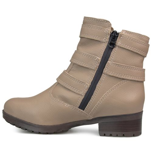 bota impermeável feminina couro relax natural