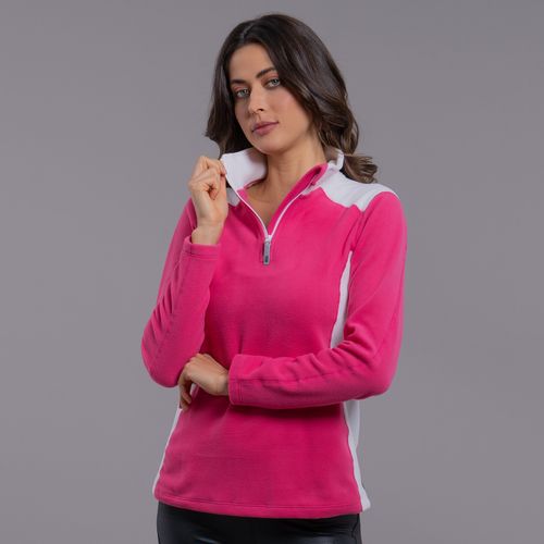 agasalho feminino rosa branco fiero nuuk