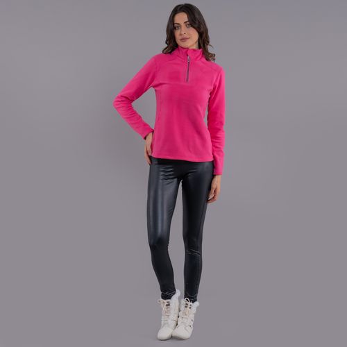 agasalho em fleece térmico feminino rosa