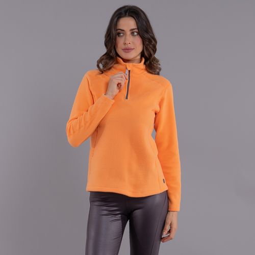 casaco thermo fleece feminino laranja