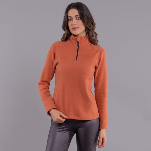 fleece polar feminino fiero cor terracota