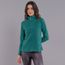 blusa para neve e frio feminina em fleece verde floresta