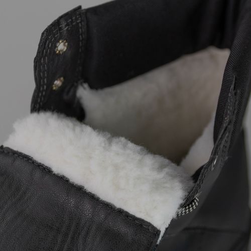 coturno para neve forro lã pelinho couro cordura