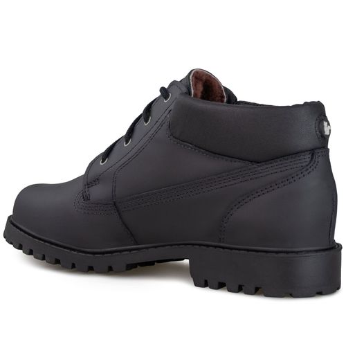 bota cano curto masculina forro lã natural