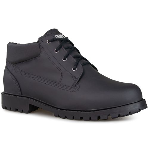 bota masculina em couro preto Chapelco