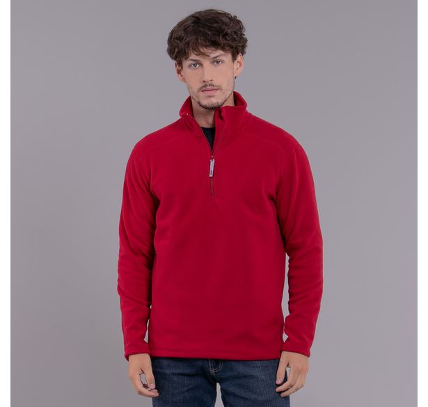 fleece polar masculino vermelho para neve