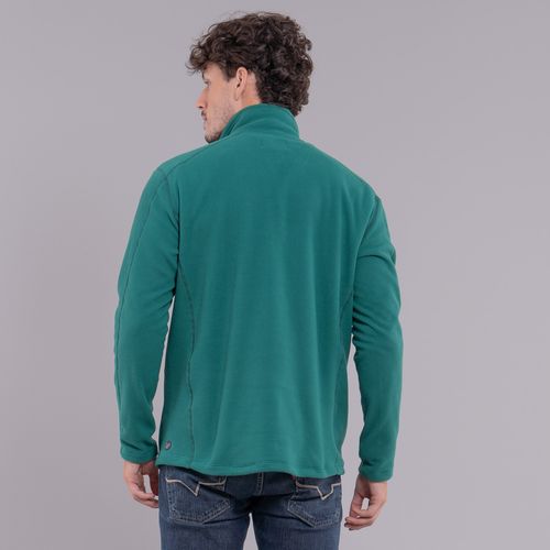 blusa soft meio zíper masculina verde floresta