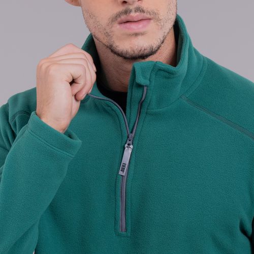 agasalho em fleece verde masculino fiero