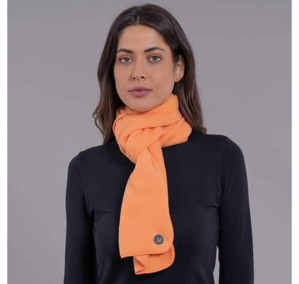 cachecol laranja polar fleece