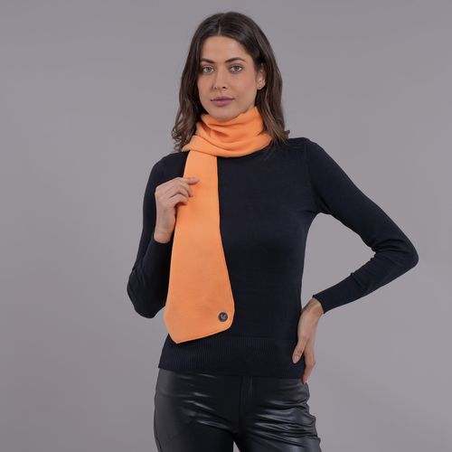 cachecol laranja polar fleece feminino