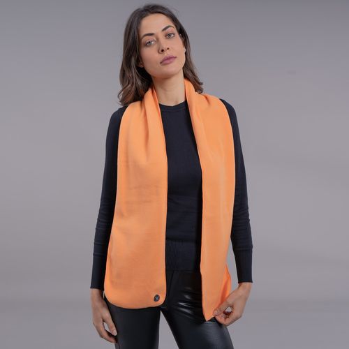 cachecol feminino alaranjado polar fleece