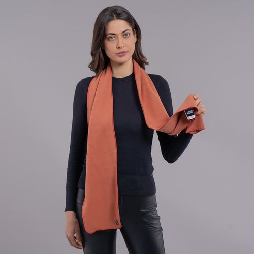 cachecol feminino terracota polar fleece