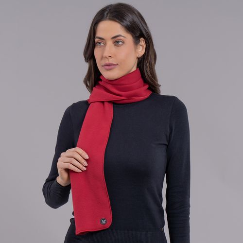 cachecol classic vermelho em fleece