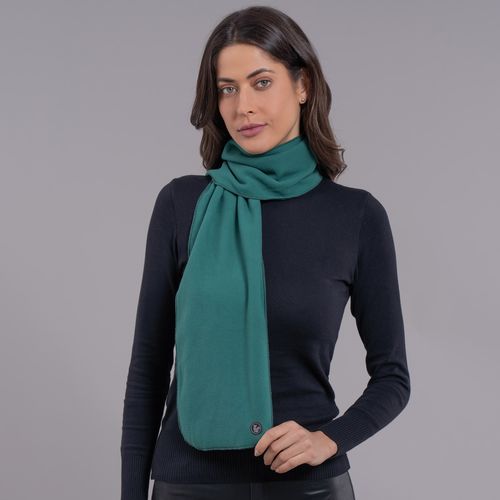 cachecol classic verde floresta em fleece