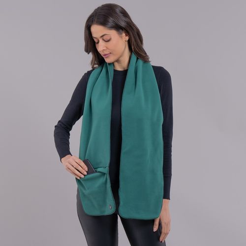 cachecol verde floresta Sense Fleece zíper bag