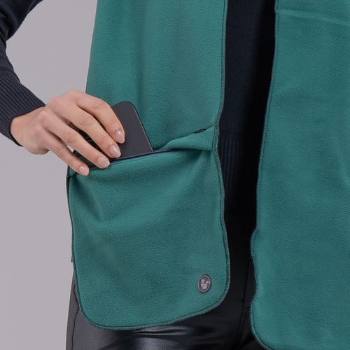 cachecol verde floresta Sense Fleece zíper bag feminino