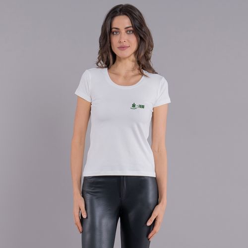 Camiseta feminina Tortugando Off White