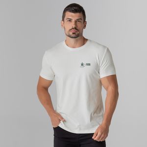 camiseta masculina Tortugando off white