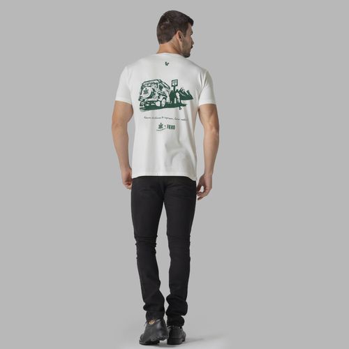 camiseta masculina branca manga curta