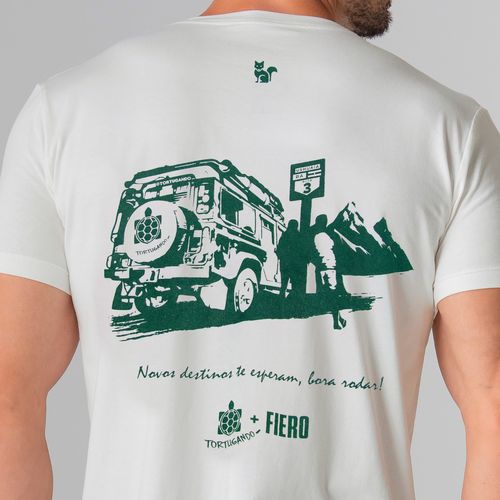 camiseta estampada algodão premium