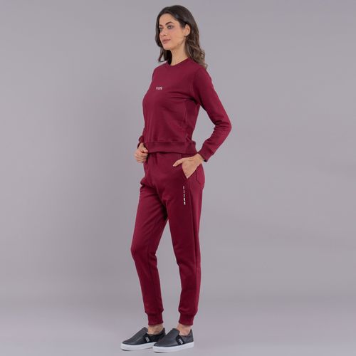 calça moletom fiero space cor de vinho