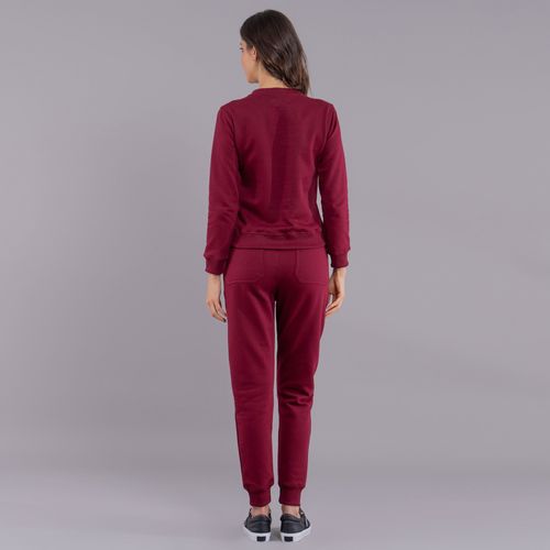 moletom estilo jogger feminina vermelho