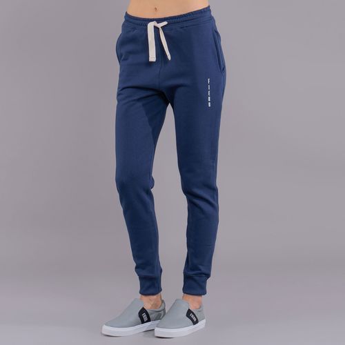 calça azul feminina em moletom fiero