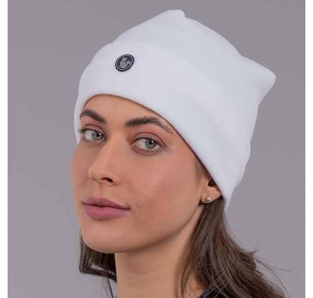 gorro em fleece off white