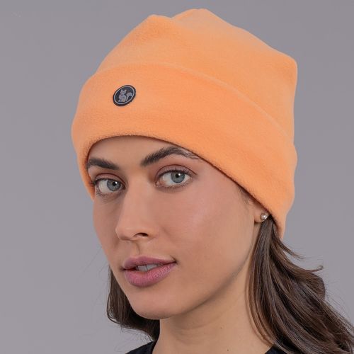 gorro em fleece laranja