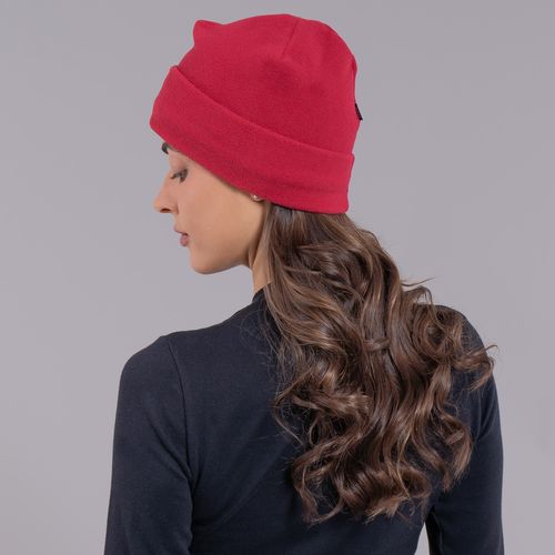 gorro para o frio fleece vermelho