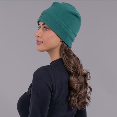 Gorro em fleece verde Fiero