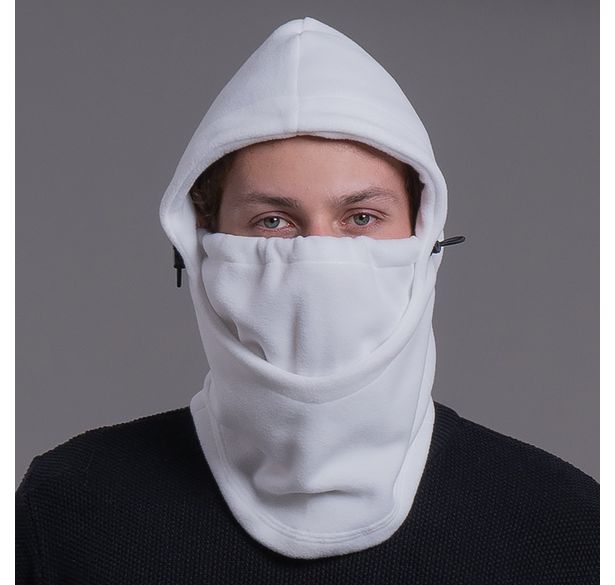 balaclava de fleece off white