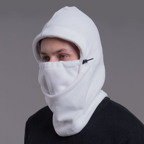 balaclava de fleece branca