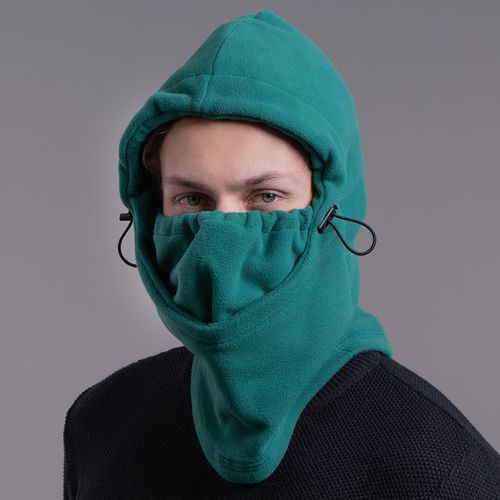 balaclava verde patagônia de fleece para neve