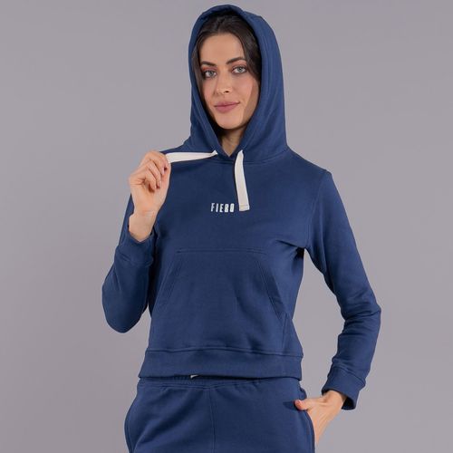 moletom canguru azul feminino Fiero Space