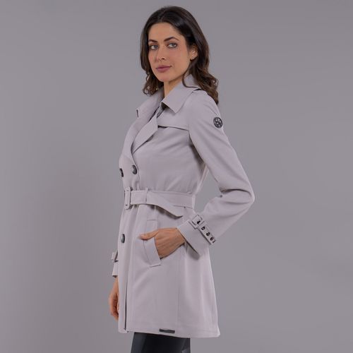 Trench Coat Feminino Vista Lateral