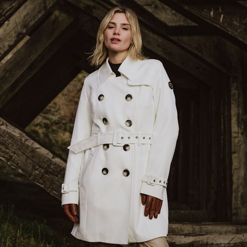 Trench Coat Versátil Off White